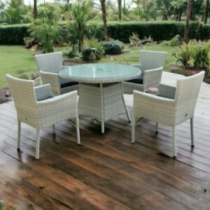 Malaga 6-seater rattan dining set
